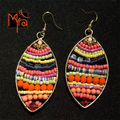 Pink & Orange Beaded Earring