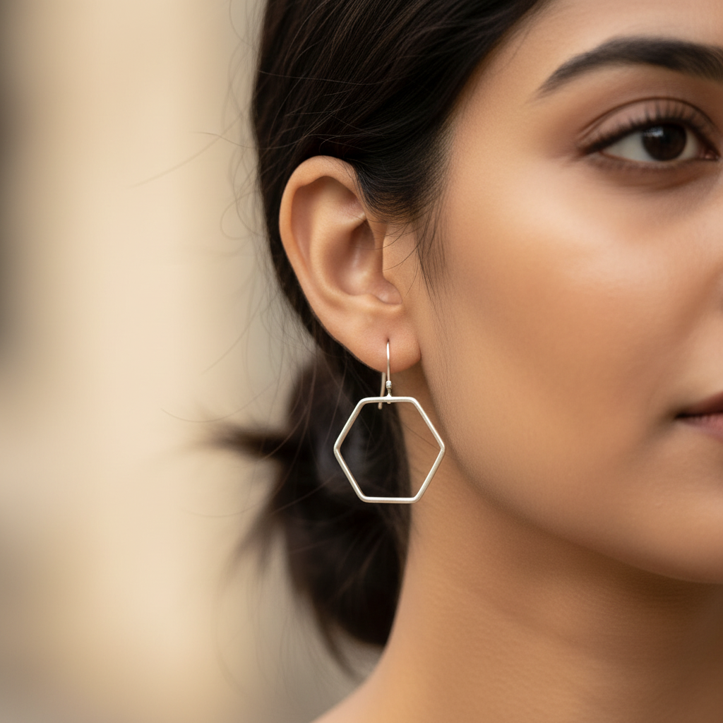 The Hexagon (Silver Polished)
