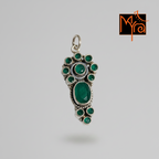 Green Onyx Stone Pendant – 925 Sterling Silver Gemstone Pendant