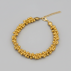 Handcrafted German Silver Golden Bell Anklet