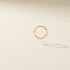 Classic Golden Polished Plain Silver Nose Ring – 92.5 Sterling Silver