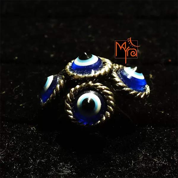 Five Evil Eye Ring