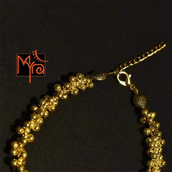 German Golden Bell Anklet : Golden