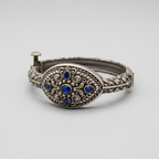 Neel Nazar | Blue Stone German Silver Bracelet