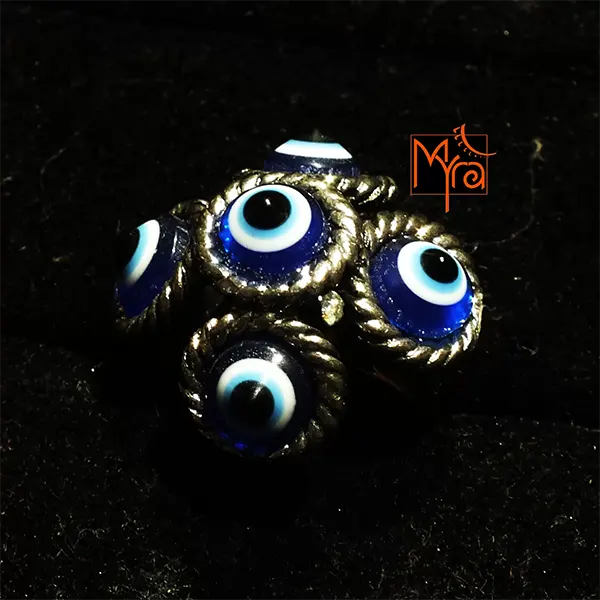 Five Evil Eye Ring