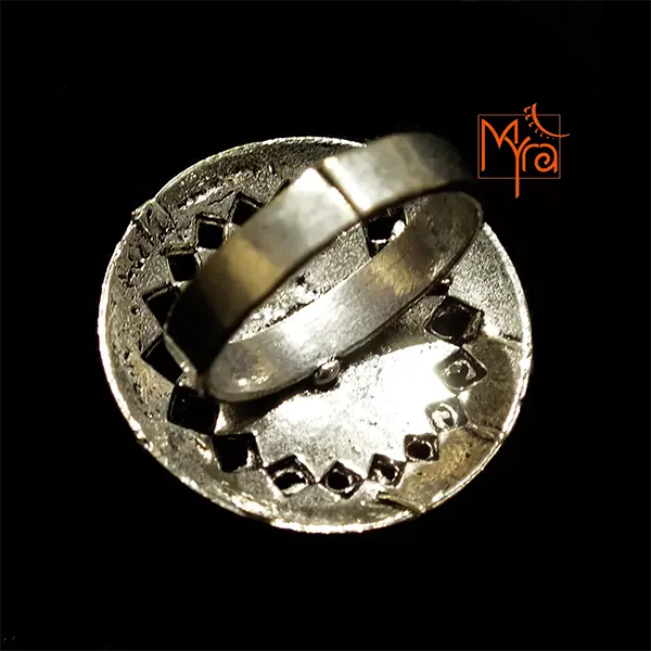Dual Tone Turtle Motif Ring