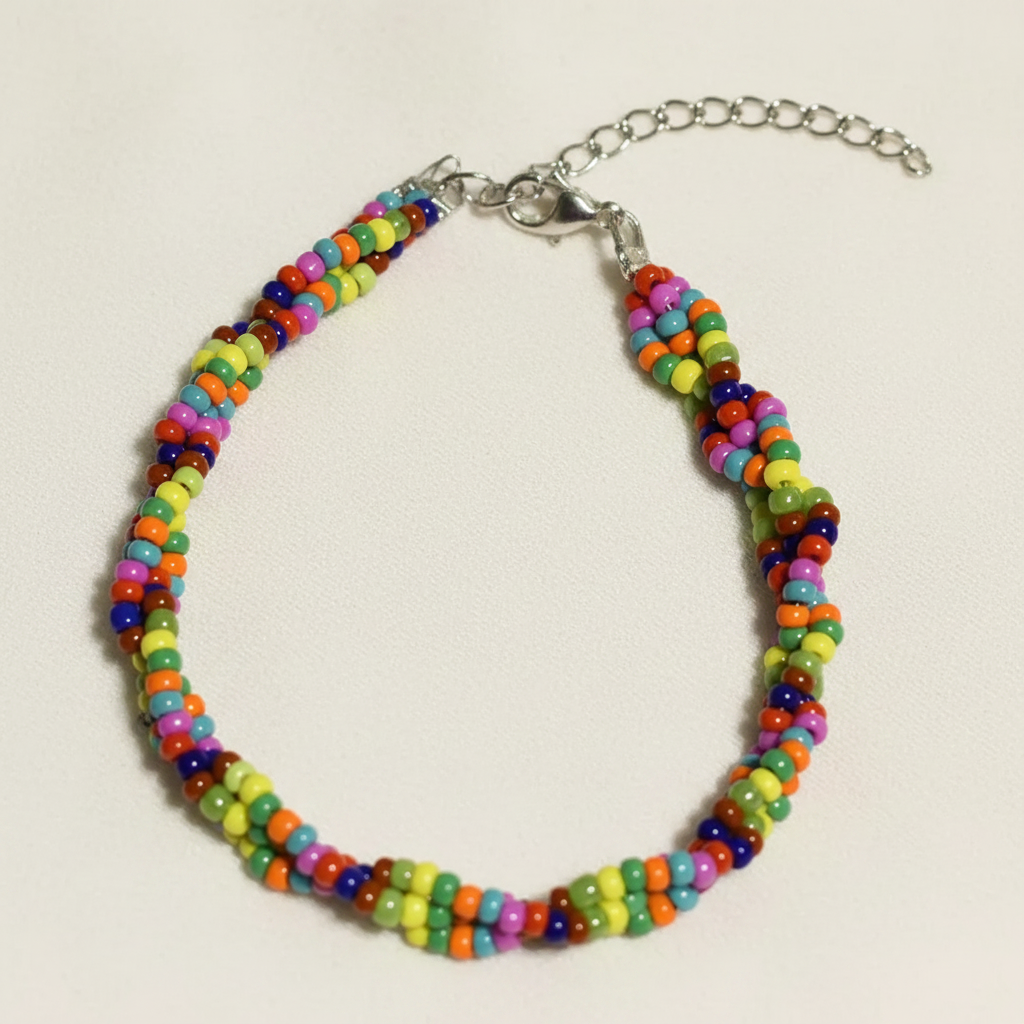 Braided Anklet : Multicolor