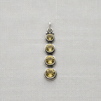 Citrine Stone Pendant – 925 Sterling Silver Yellow Gemstone Pendant