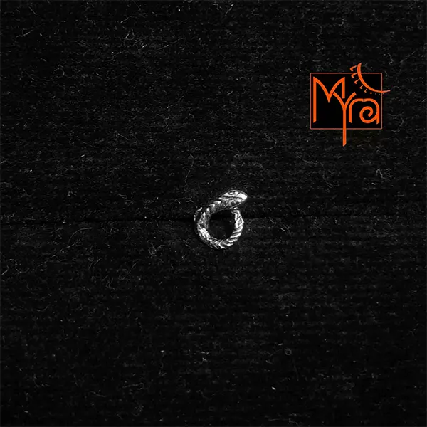Pure Silver Snake Nosepin Wired 92.5 sterling silver India MYRA