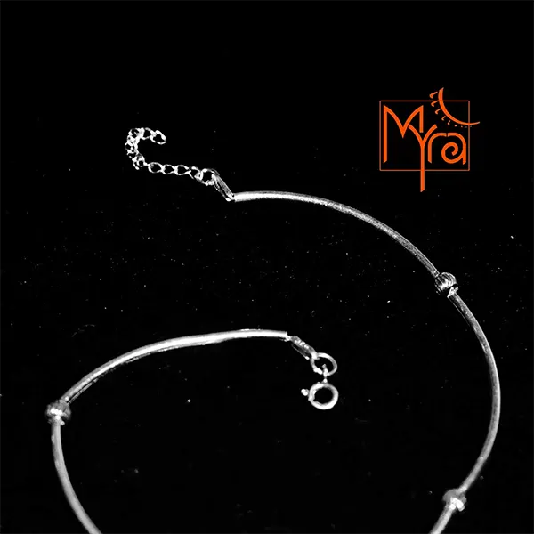 Multiple Pipe and Ball Anklet