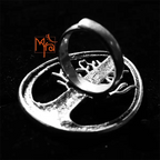 Egg Shape Abstract Dotted Cocktail Ring