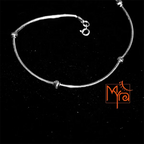 Multiple Pipe and Ball Anklet