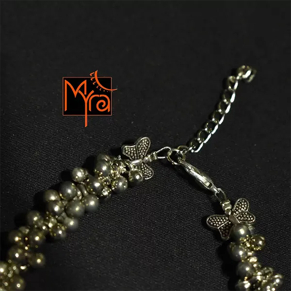 German Silver Bell Anklet : Silver
