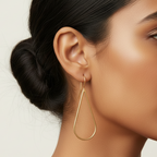 Teardrop Brass Wire Earrings