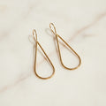 Teardrop Brass Wire Earrings