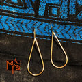 Teardrop Brass Wire Earrings