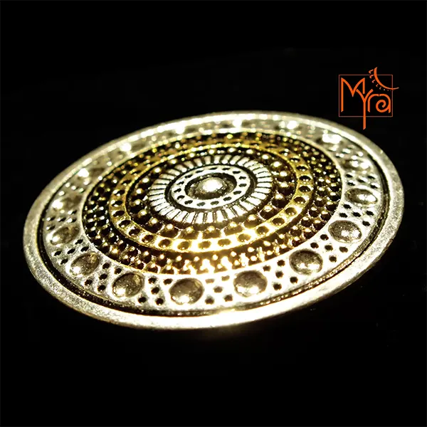 Concentric Circle Motif Dual Tone Ring