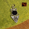 Glass Iolite Pendant 92.5 sterling silver MYRA
