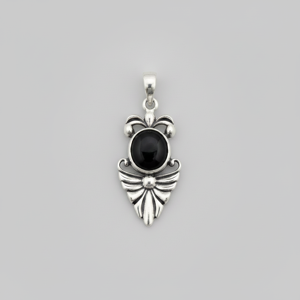 Glass Iolite Pendant