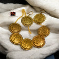 Statement Floral Choker Set : Golden
