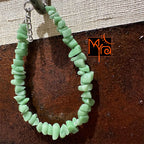 Uncut Stone Bracelet : Tea Green