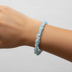 Uncut Stone Bracelet : Light Blue