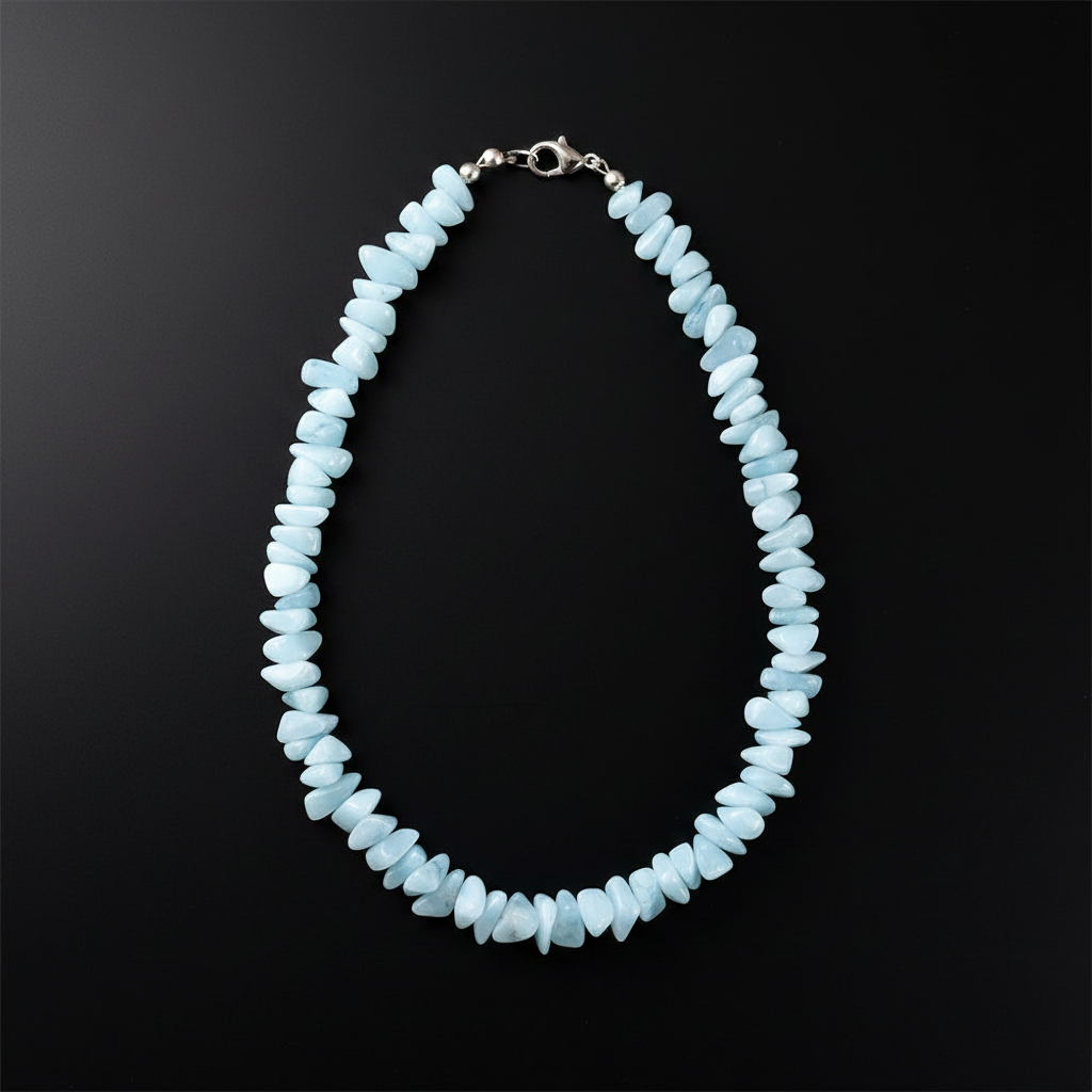 Uncut Stone Bracelet : Light Blue