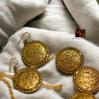 Statement Floral Choker Set : Golden