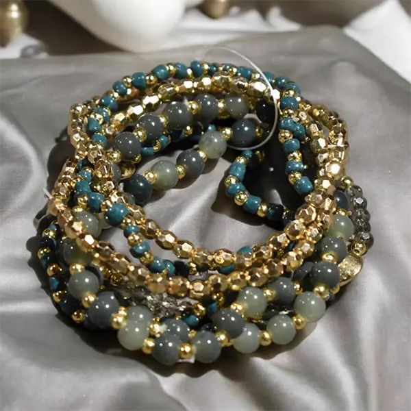 Bead Bunch Bracelet : Olive Green