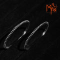 Pure Silver Bangle : (Size 24)