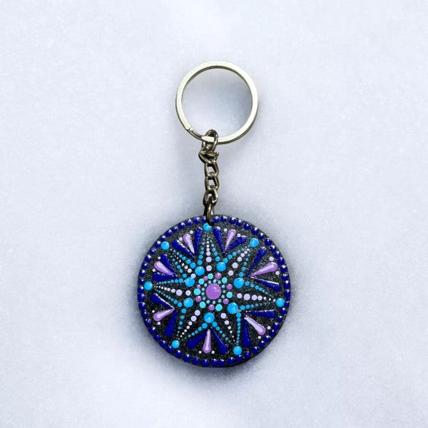 Sacred Geometry Mandala Key Ring