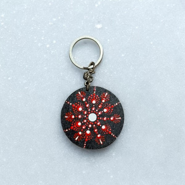 Divine Aura Mandala Key Ring