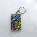 Enchanted Whirl Mandala Key Ring