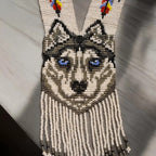 African Weave Necklace : Wolf