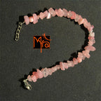 Light Pink Uncut Stone Bracelet