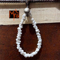 Uncut Stone Bracelet : Milky White