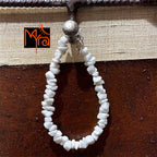 Uncut Stone Bracelet : Milky White