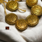 Statement Floral Choker Set : Golden
