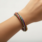 Bunch of Assorted Beaded Bracelet : Multicolor