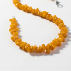 Uncut Stone Bracelet : Orange