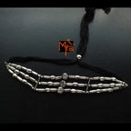 Three Layer Light Metal Choker : Silver