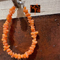 Uncut Stone Bracelet : Apricot Orange