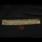Golden Multiple Metal Beaded Adjustable Choker
