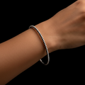 Pure Silver Bangle : (Size 26)