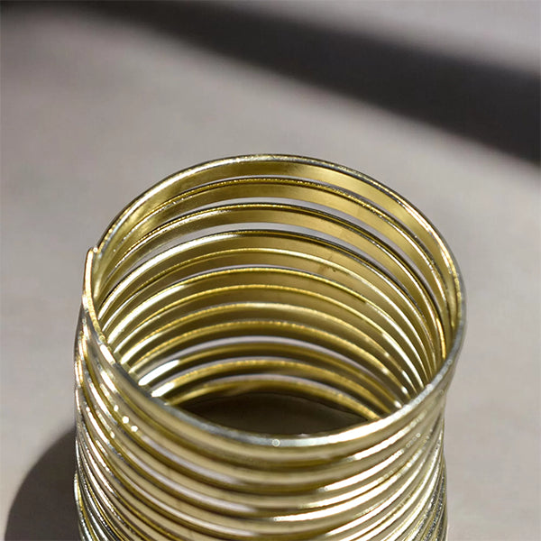 Tribal Jumbo Spring Bracelet : Golden