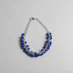 Blue Beaded Bunch Bracelet