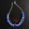 Blue Beaded Bunch Bracelet
