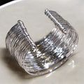 Multiple Layer Brass Bracelet : Silver