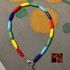 Pipe & Bead Anklet : Multicolor