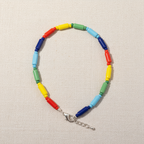 Pipe & Bead Anklet : Multicolor